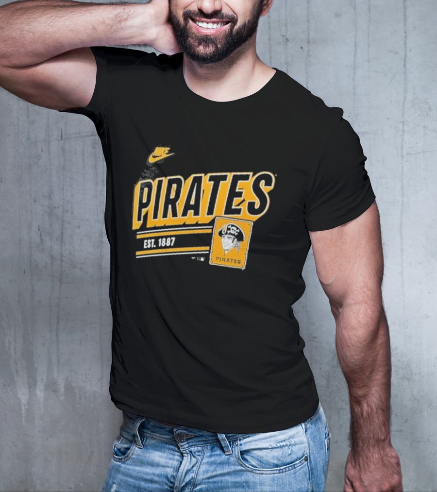 Nike Pittsburgh Pirates Est. 1887 Cooperstown Collection Retro T-Shirt