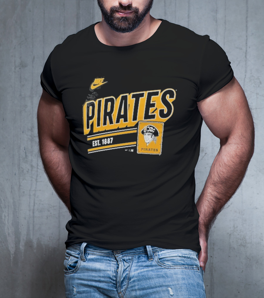 Nike Pittsburgh Pirates Est. 1887 Cooperstown Collection Retro T-Shirt
