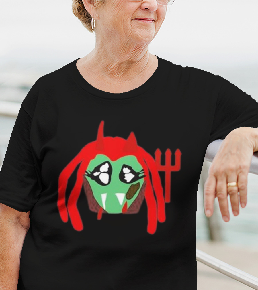 PlayboI CartI Whole Lotta Red Devil Mask Illustration T-Shirt