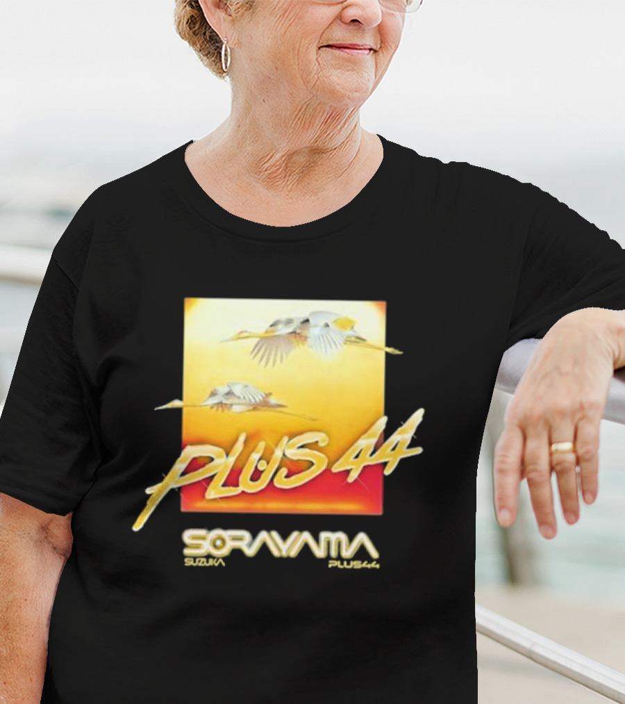 Plus 44 Sorayama Sunset With Cranes T-Shirt