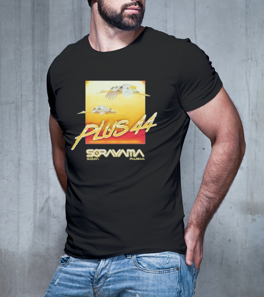 Plus 44 Sorayama Sunset With Cranes T-Shirt