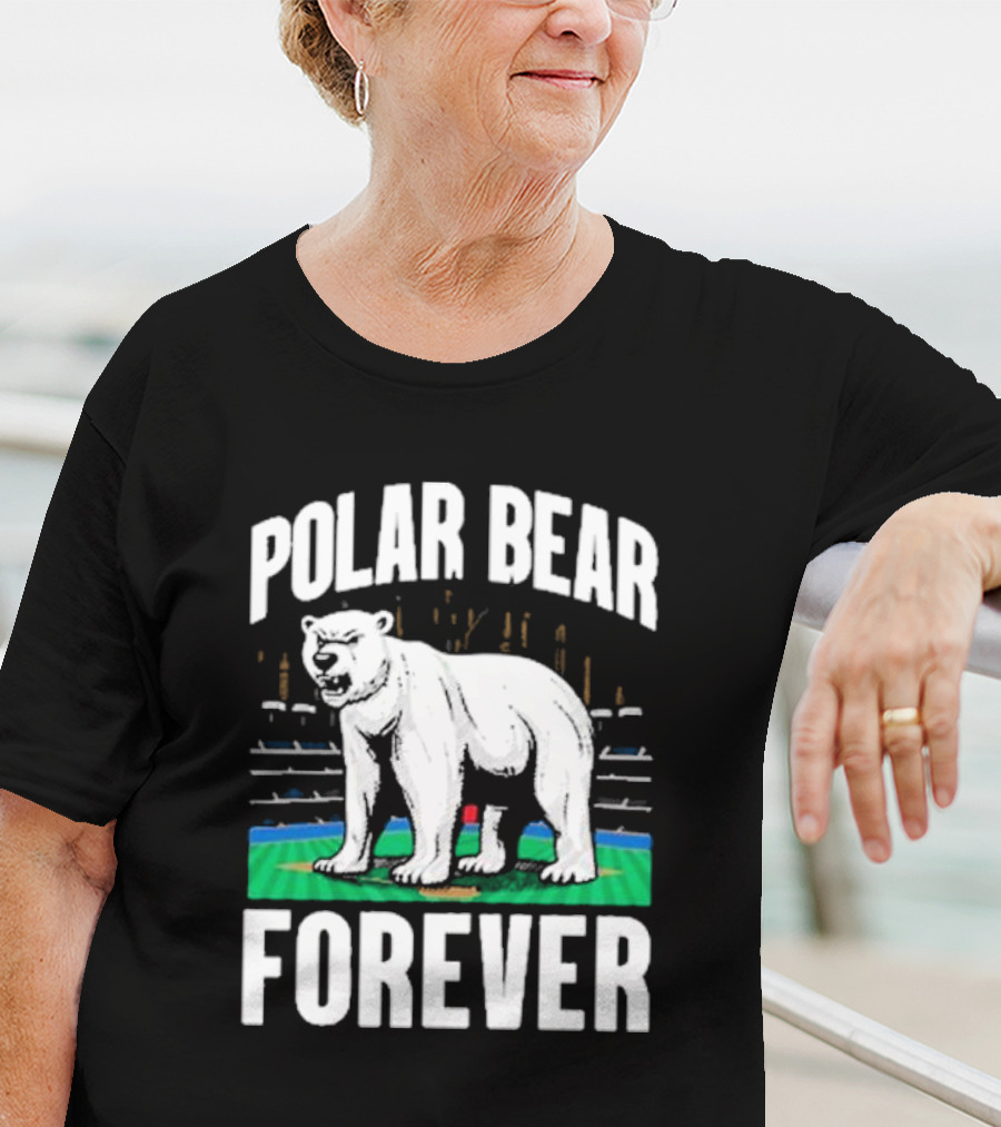 Polar Bear Forever Baseball Stadium Scene T-Shirt