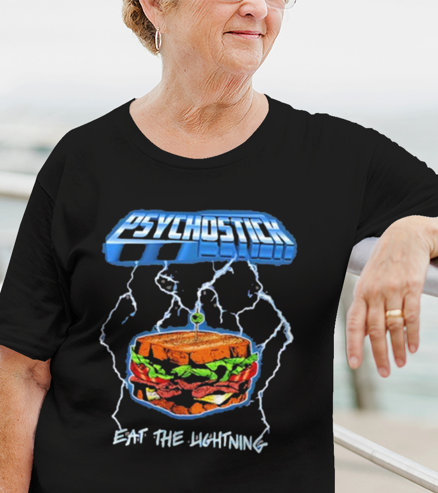 Psychostick Eat The Lightning Sandwich With Lightning Bolts T-Shirt