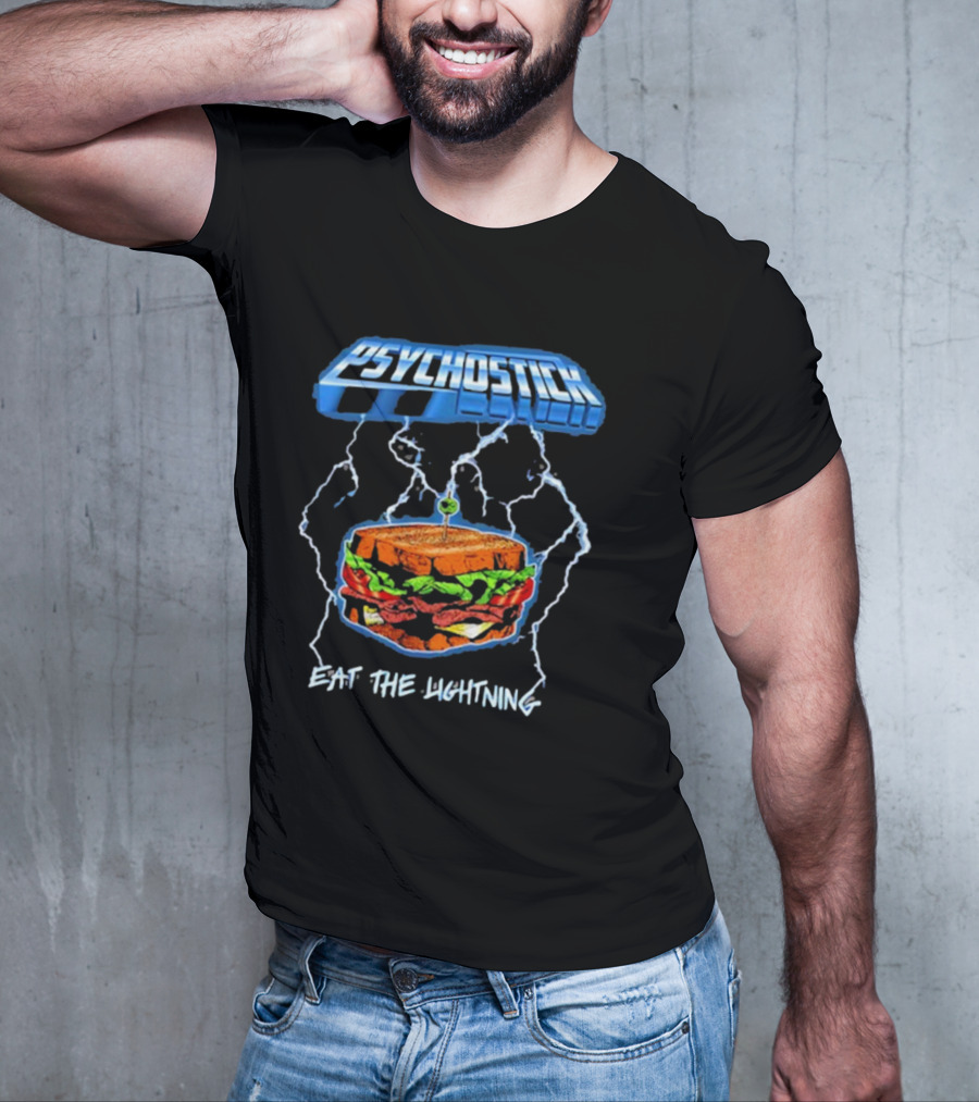 Psychostick Eat The Lightning Sandwich With Lightning Bolts T-Shirt