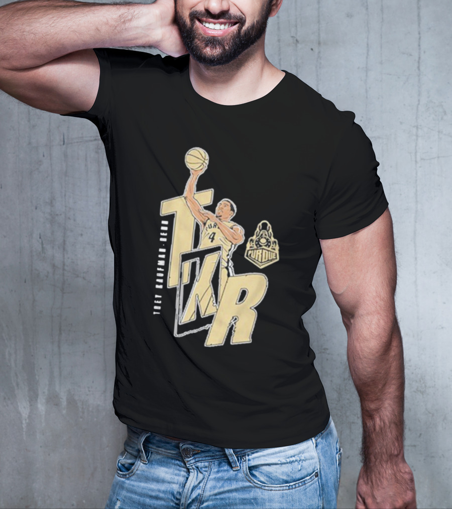 Purdue Basketball Trey Kaufman-Renn TKR Iconic Dunk T-Shirt