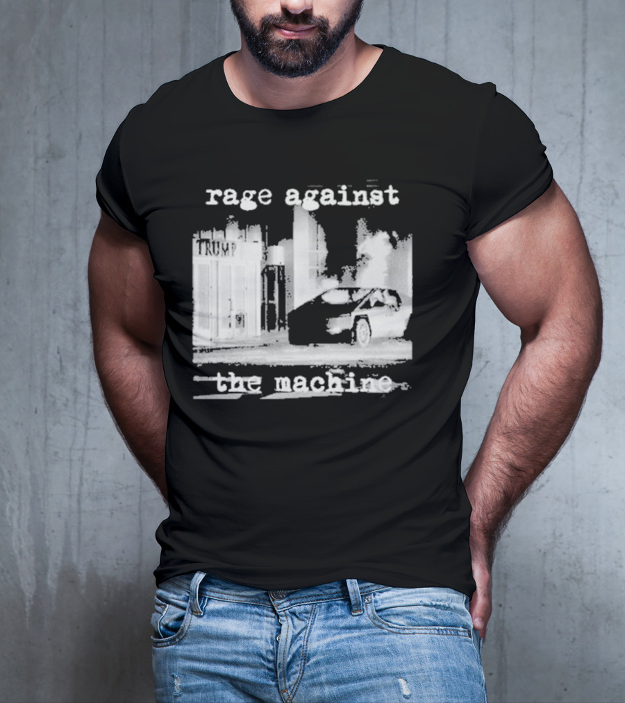 Rage Against The Machine Car Explosion Outside Building T-Shirt