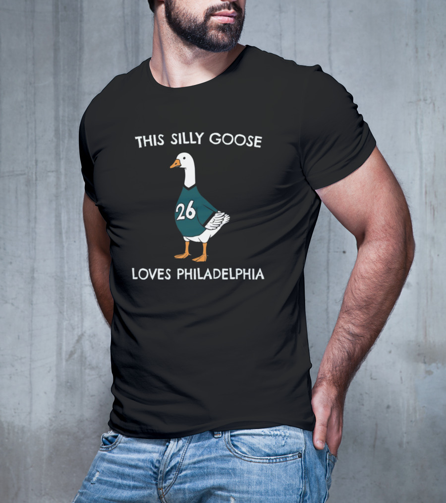 This Silly Goose Loves Philadelphia Number 26 T-Shirt