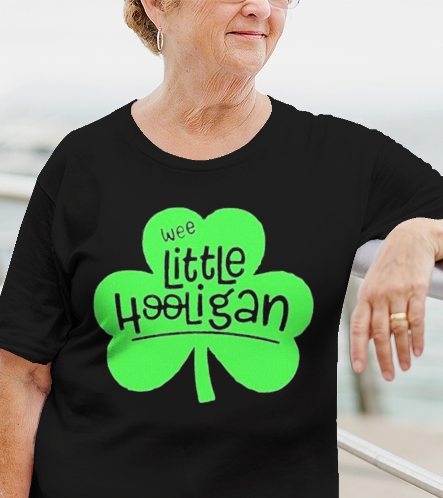 Wee Little Hooligan St Patricks Day Shamrock T-Shirt