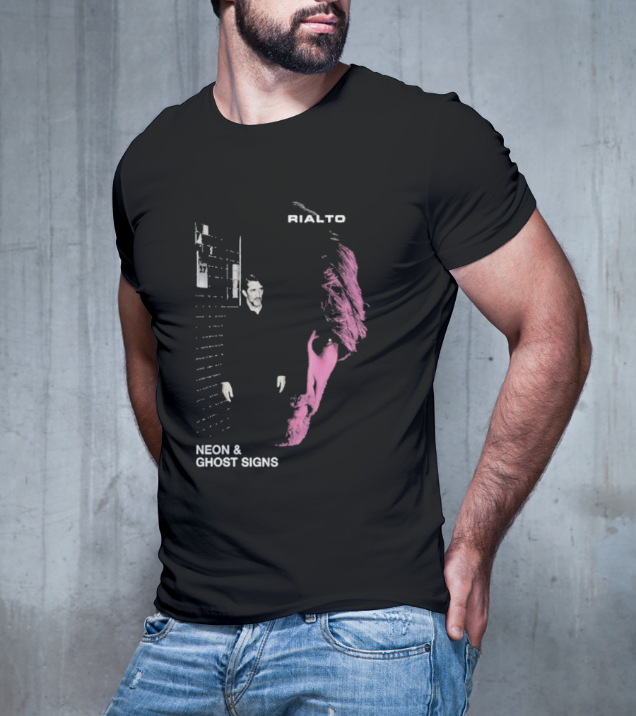 Rialto Neon & Ghost Signs Pink And Black Urban Aesthetic T-Shirt
