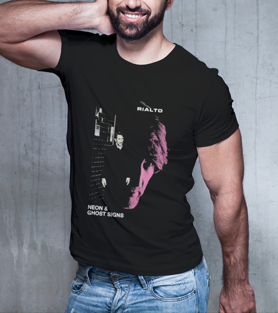 Rialto Neon & Ghost Signs Pink And Black Urban Aesthetic T-Shirt