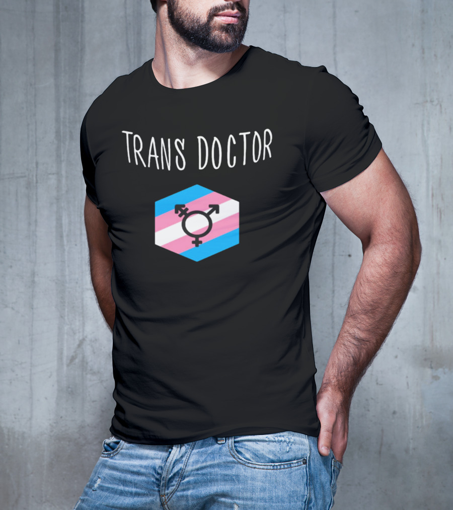Trans Doctor Pride Symbol Hexagon T-Shirt