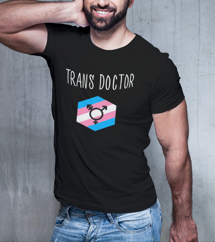 Trans Doctor Pride Symbol Hexagon T-Shirt