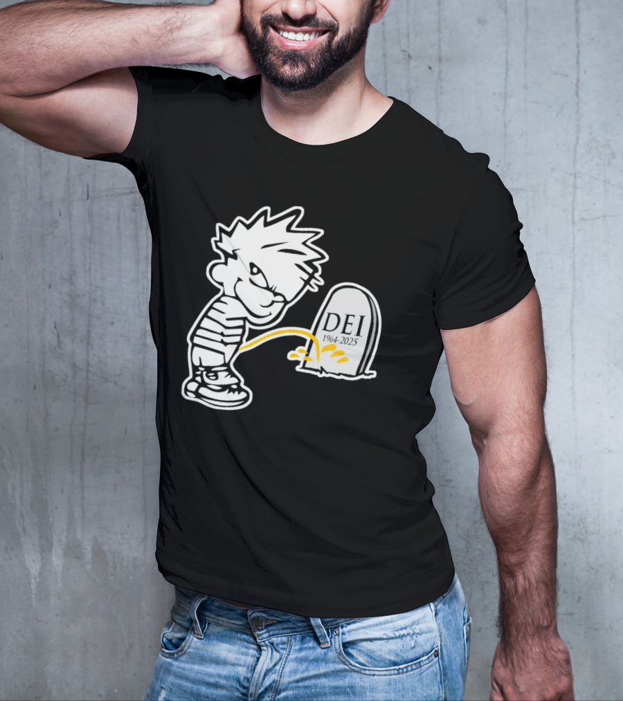 RIP DEI 1964-2025 Comic Tribute With Cartoon Character T-Shirt