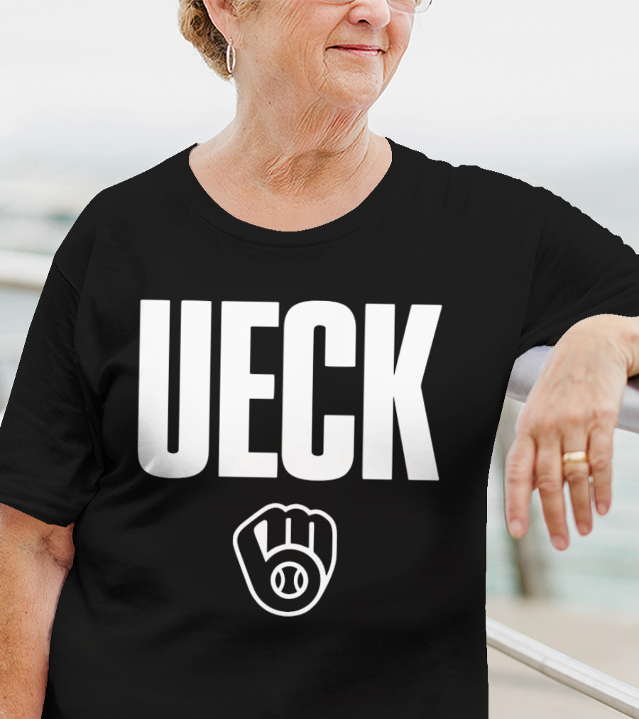 Milwaukee Brewers MLB Thank You UECK Baseball Glove Tribute T-Shirt