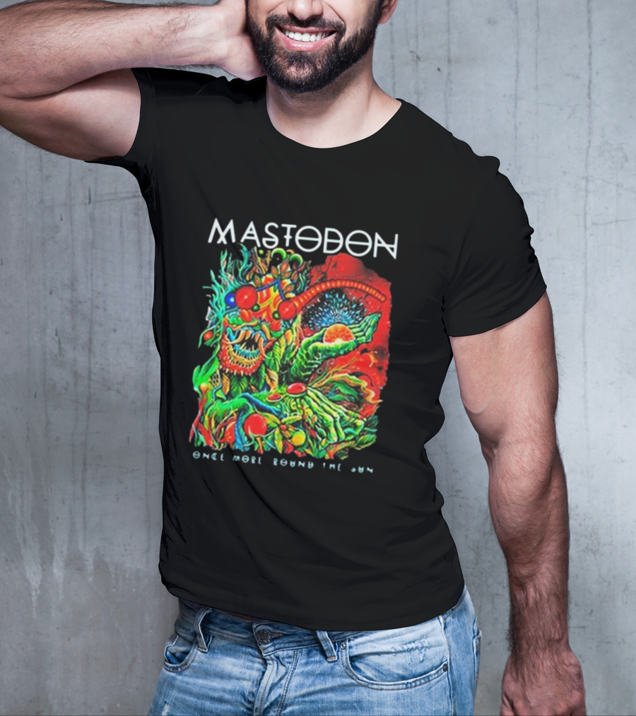 Mastodon Once More Round The Sun Psychedelic Artwork T-Shirt