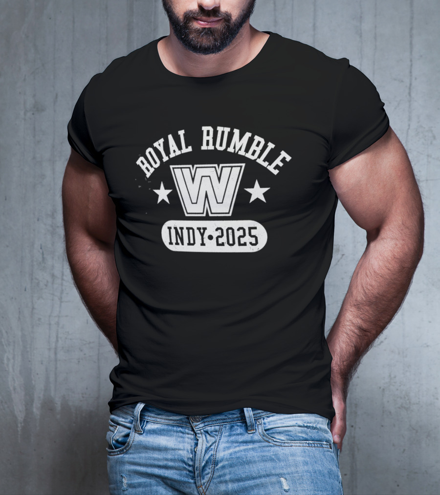 Royal Rumble Indy 2025 WWE Event Stars T-Shirt