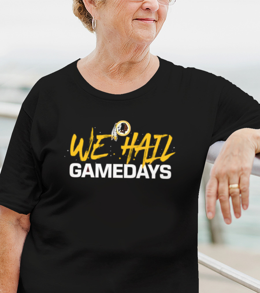 We Hail Gamedays Ryan Wetzel Washington Football Iconic Logo T-Shirt