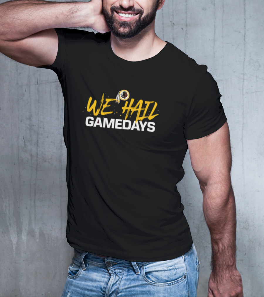 We Hail Gamedays Ryan Wetzel Washington Football Iconic Logo T-Shirt