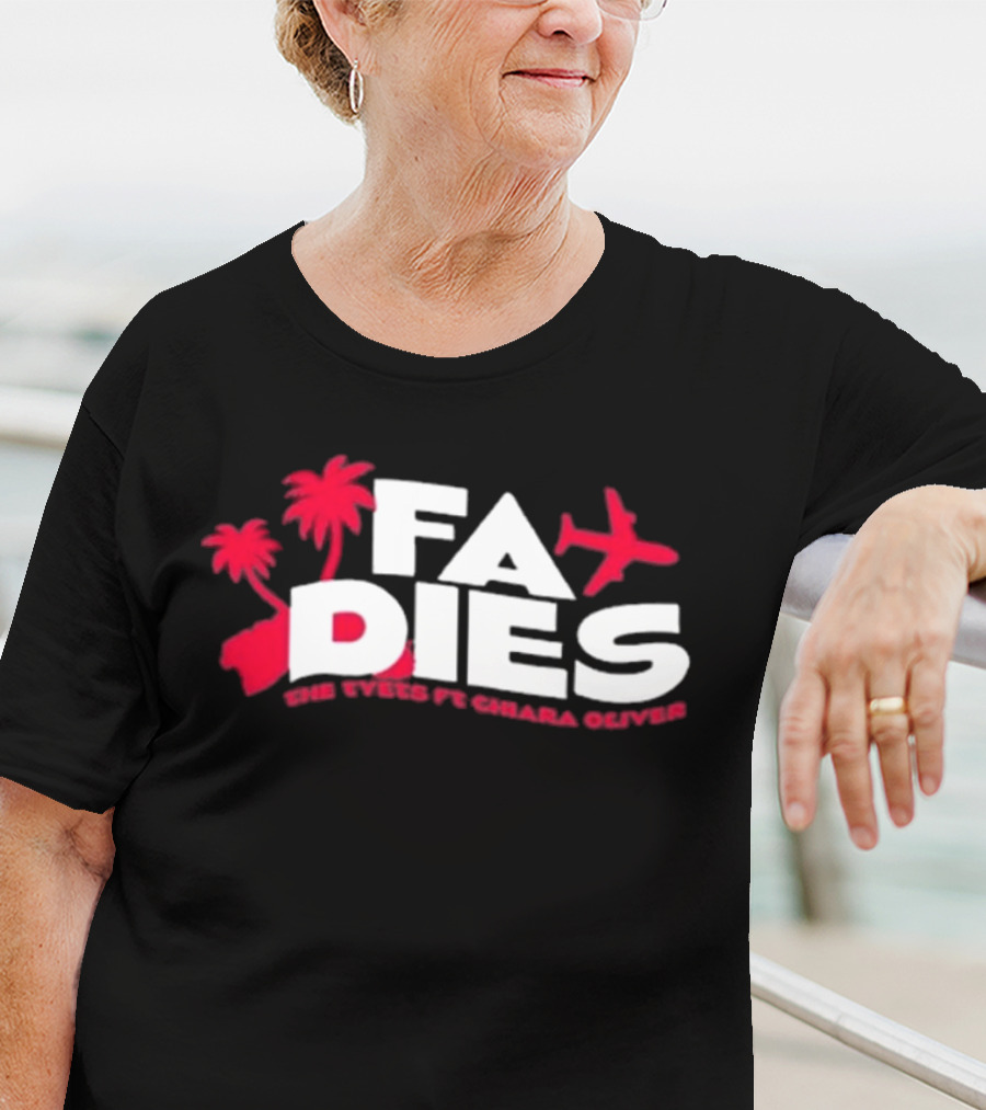 Fa Dies One Speed Ft. Chiara Oliver Palm Trees And Airplane T-Shirt