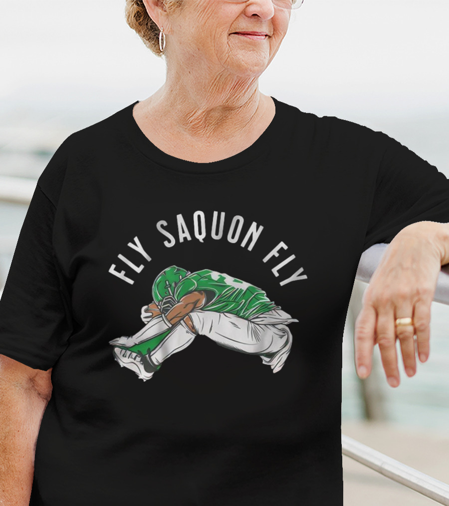 Fly Saquon Fly Philadelphia Eagles Win Washington Commanders T-Shirt