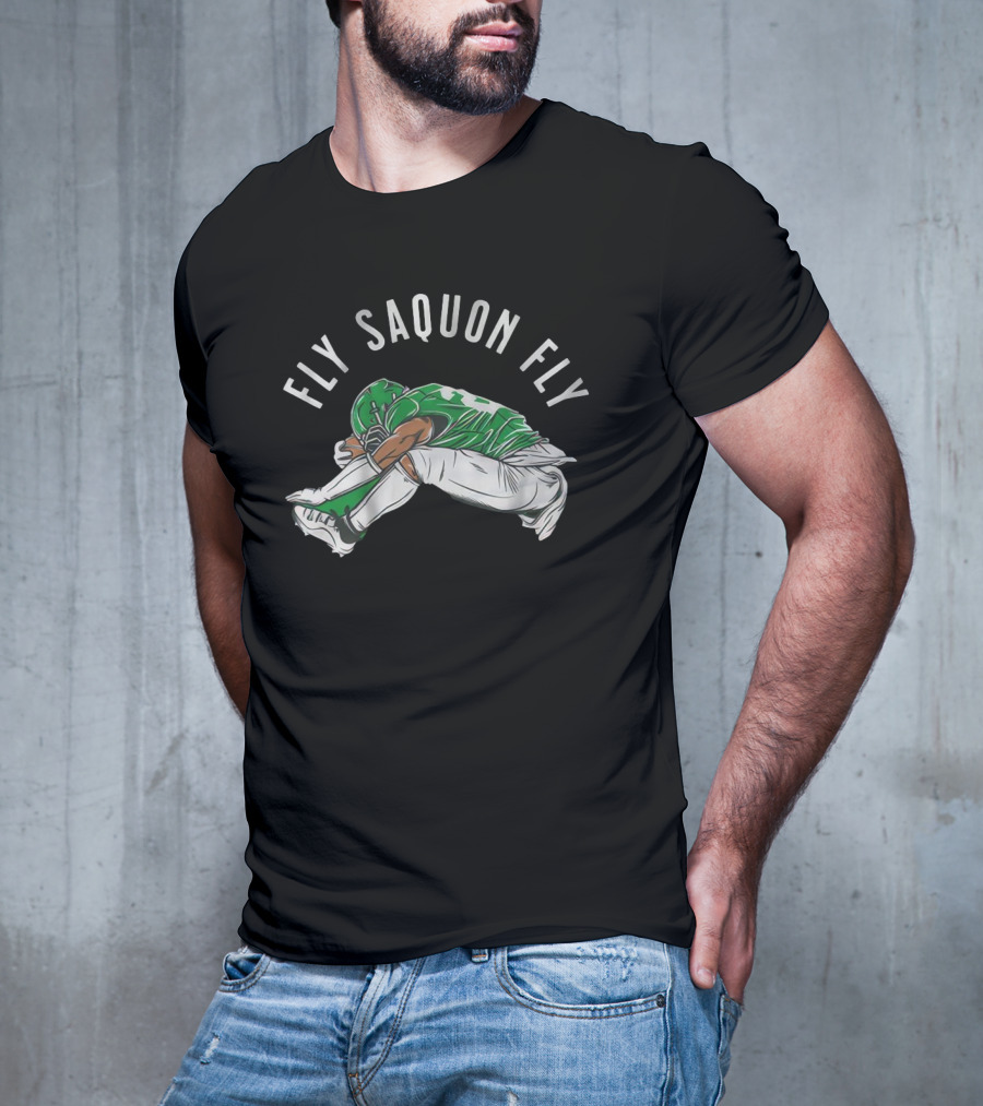 Fly Saquon Fly Philadelphia Eagles Win Washington Commanders T-Shirt