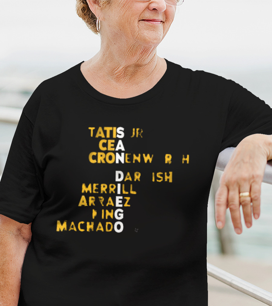 San Diego 2025 Tatis Jr Machado Darvish Merrill Arraez Cronenworth Engel黄 T-Shirt