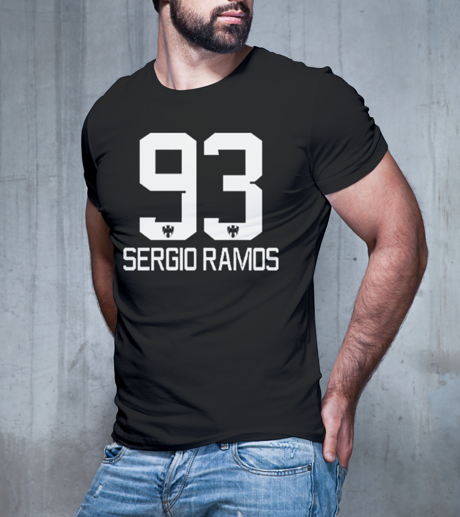 Sergio Ramos 93 Football Number Icon T-Shirt