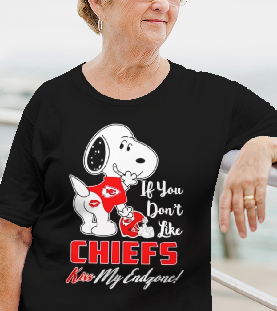 Snoopy If You Don’t Like Kansas City Chiefs Kiss My Endzone T-Shirt
