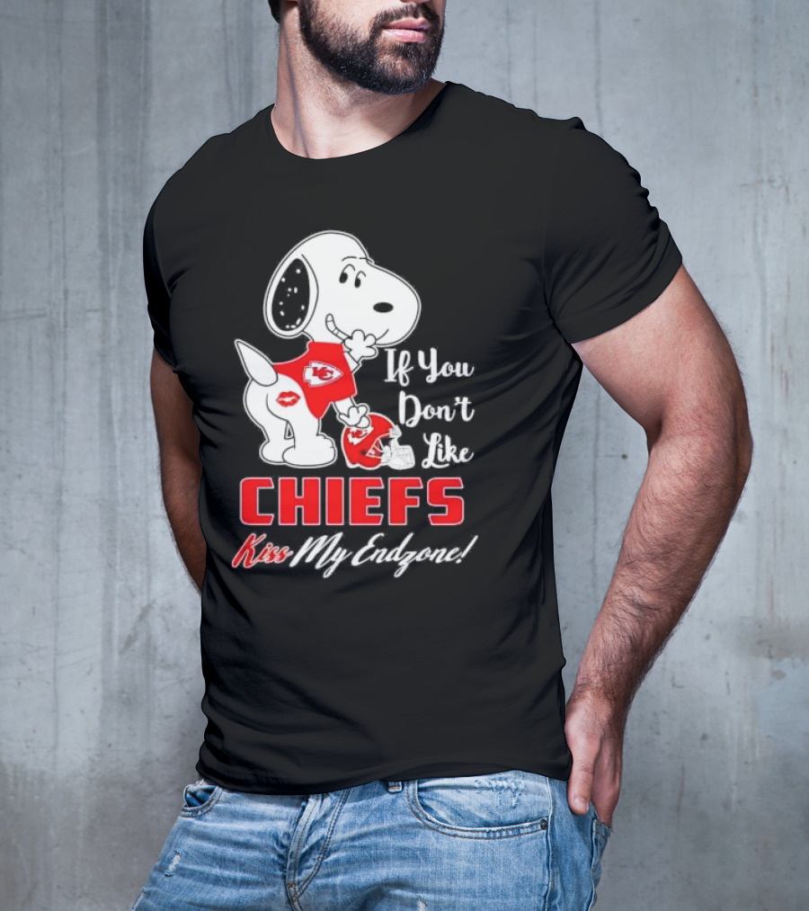Snoopy If You Don’t Like Kansas City Chiefs Kiss My Endzone T-Shirt