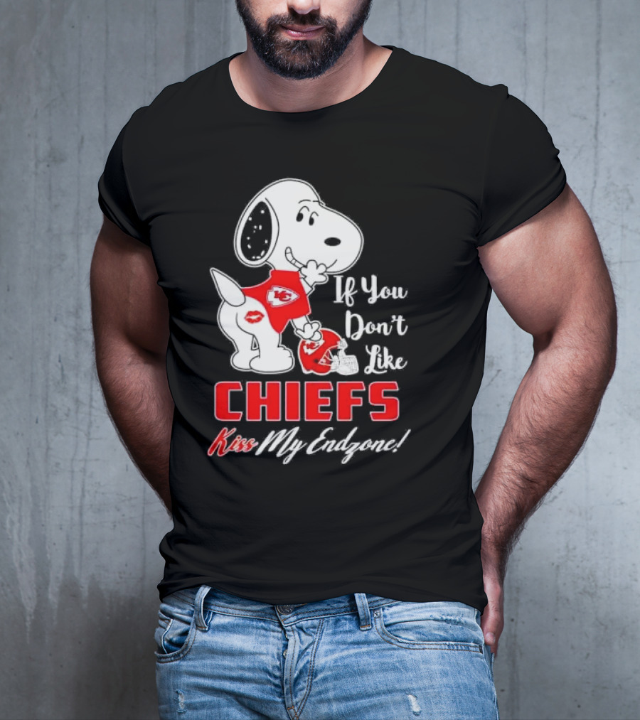 Snoopy If You Don’t Like Kansas City Chiefs Kiss My Endzone T-Shirt