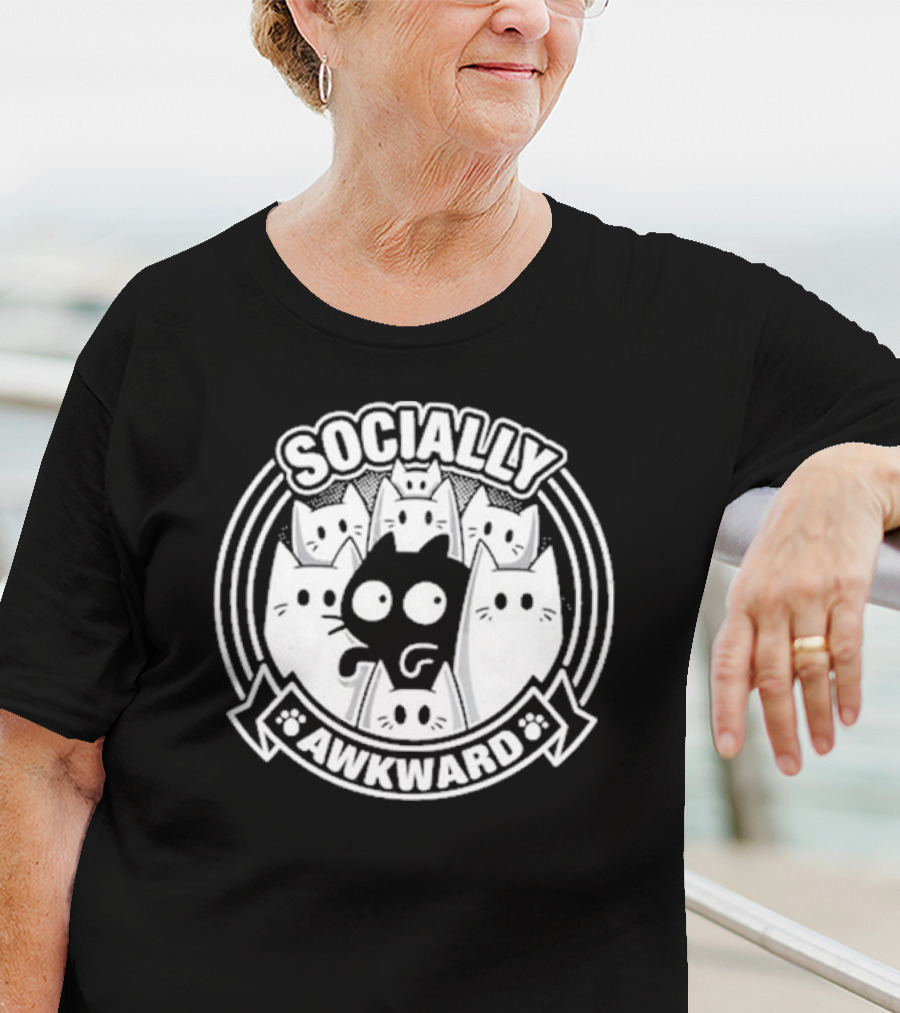 Socially Awkward Cat Misfit Kittens T-Shirt
