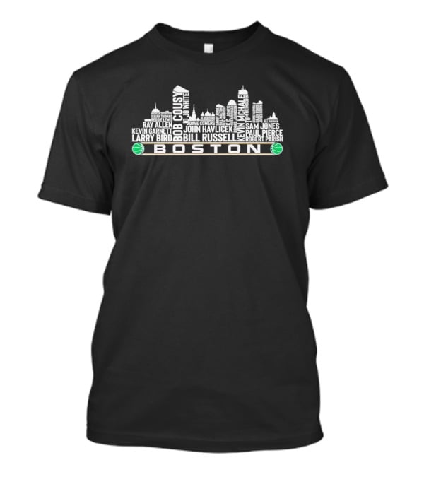Boston Celtics Legends City Skyline T-Shirt