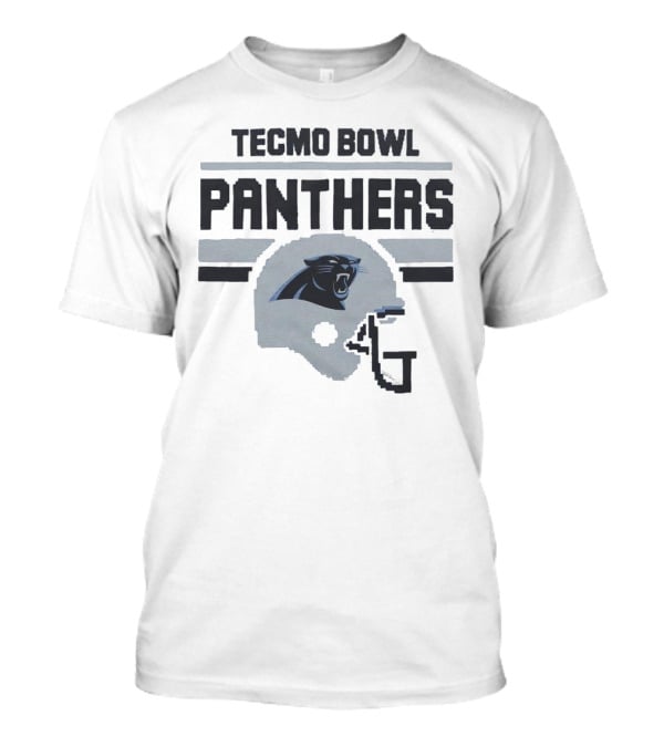 Tecmo Bowl Panthers Carolina Football Helmet T-Shirt