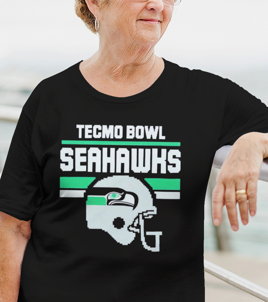 Tecmo Bowl Seattle Seahawks Helmet T-Shirt