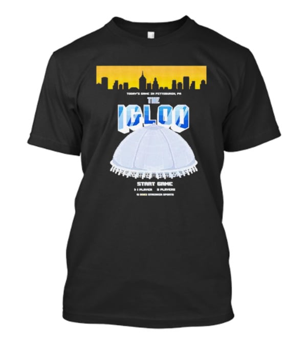 8-Bit Start Game Pittsburgh PA The Igloo Retro Skyline T-Shirt