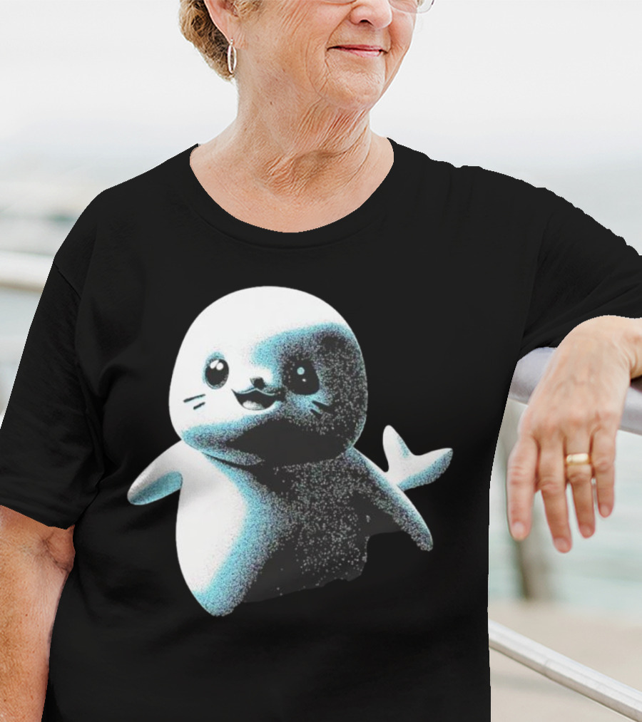 Distressed Spectre Sappy Seals Cute Sea Animal T-Shirt