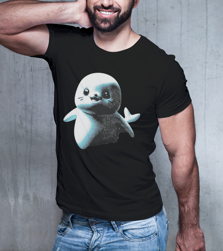 Distressed Spectre Sappy Seals Cute Sea Animal T-Shirt