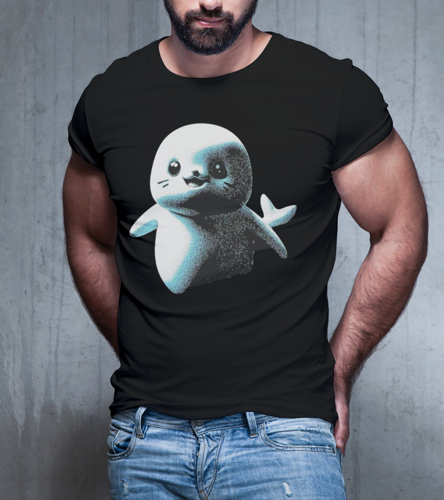 Distressed Spectre Sappy Seals Cute Sea Animal T-Shirt