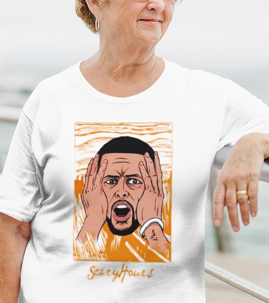 Drake Scary Hours White Munch Scream T-Shirt