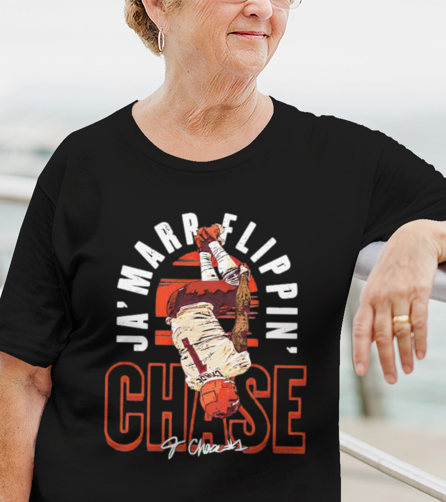 Ja'Marr Chase Flippin' Cincinnati Signature 1 Chase T-Shirt