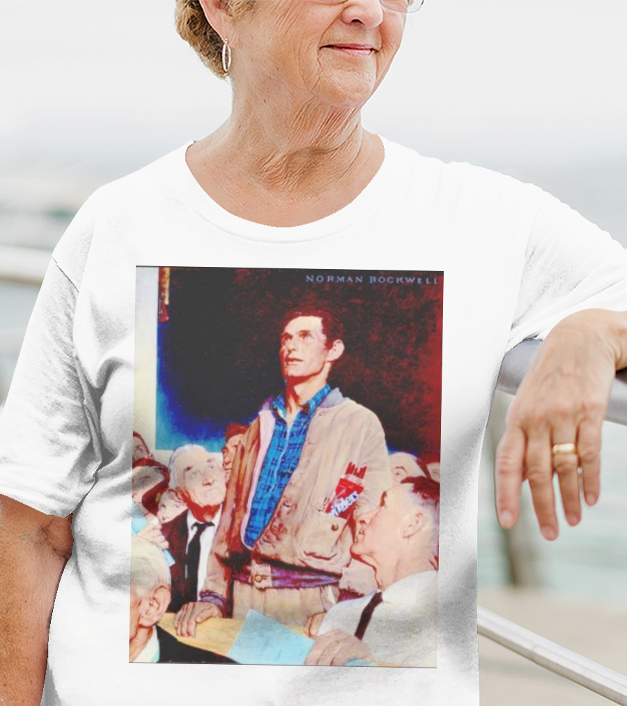 Norman Rockwell Freedom Of Speech Twizzlers Edition T-Shirt