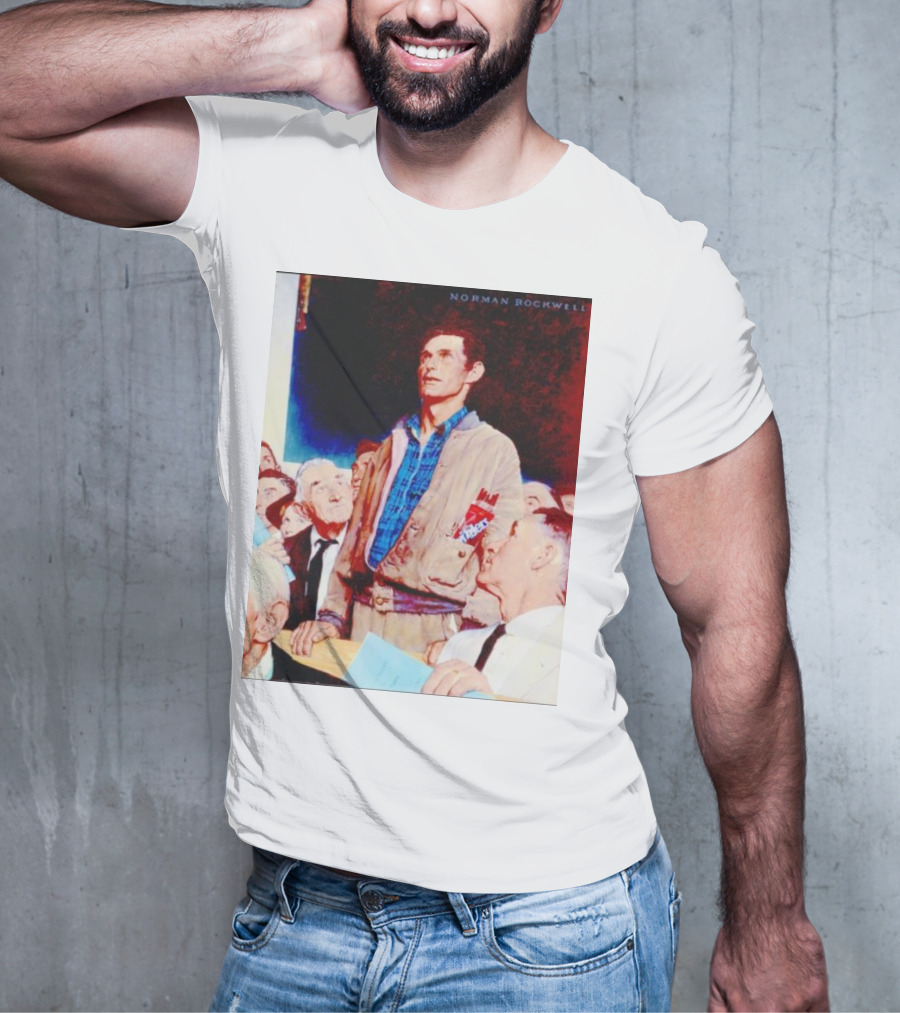 Norman Rockwell Freedom Of Speech Twizzlers Edition T-Shirt