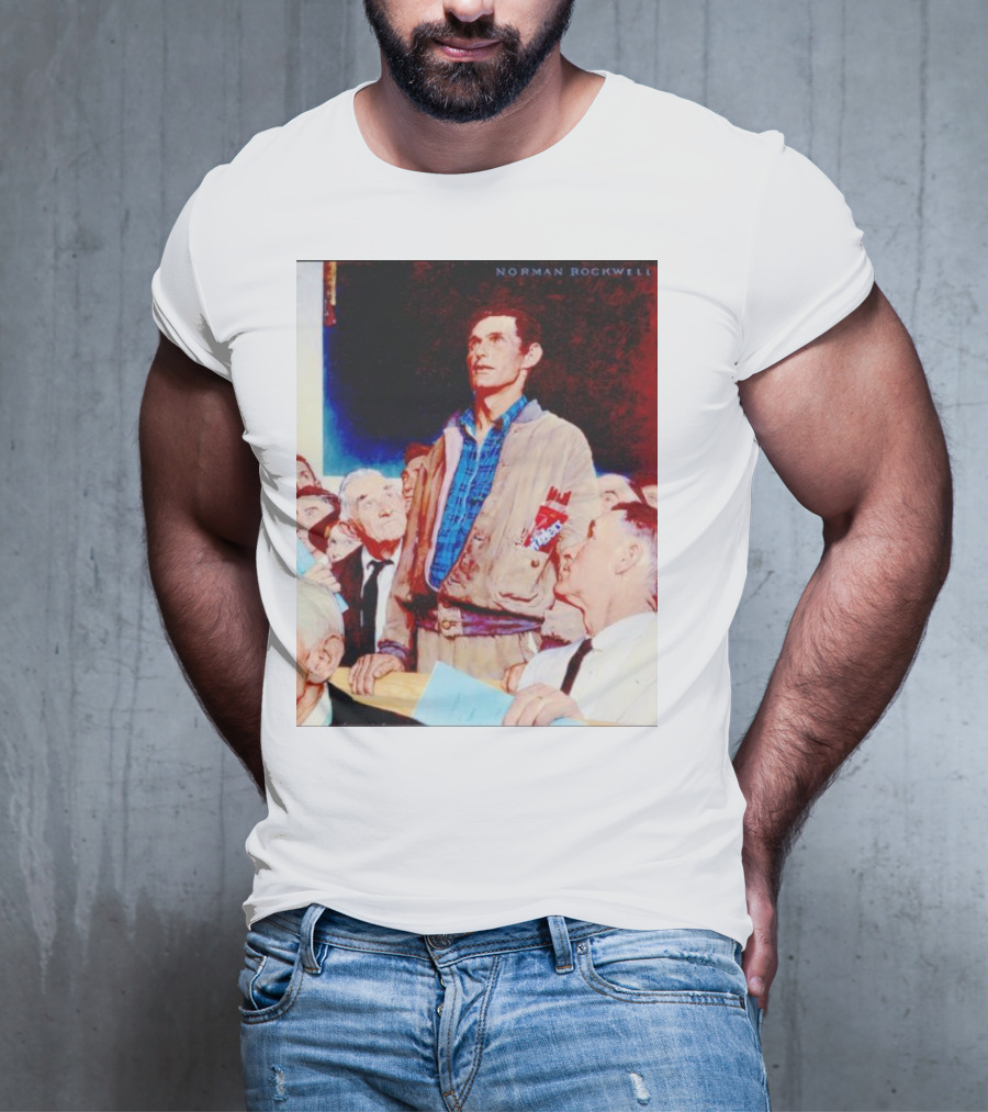 Norman Rockwell Freedom Of Speech Twizzlers Edition T-Shirt