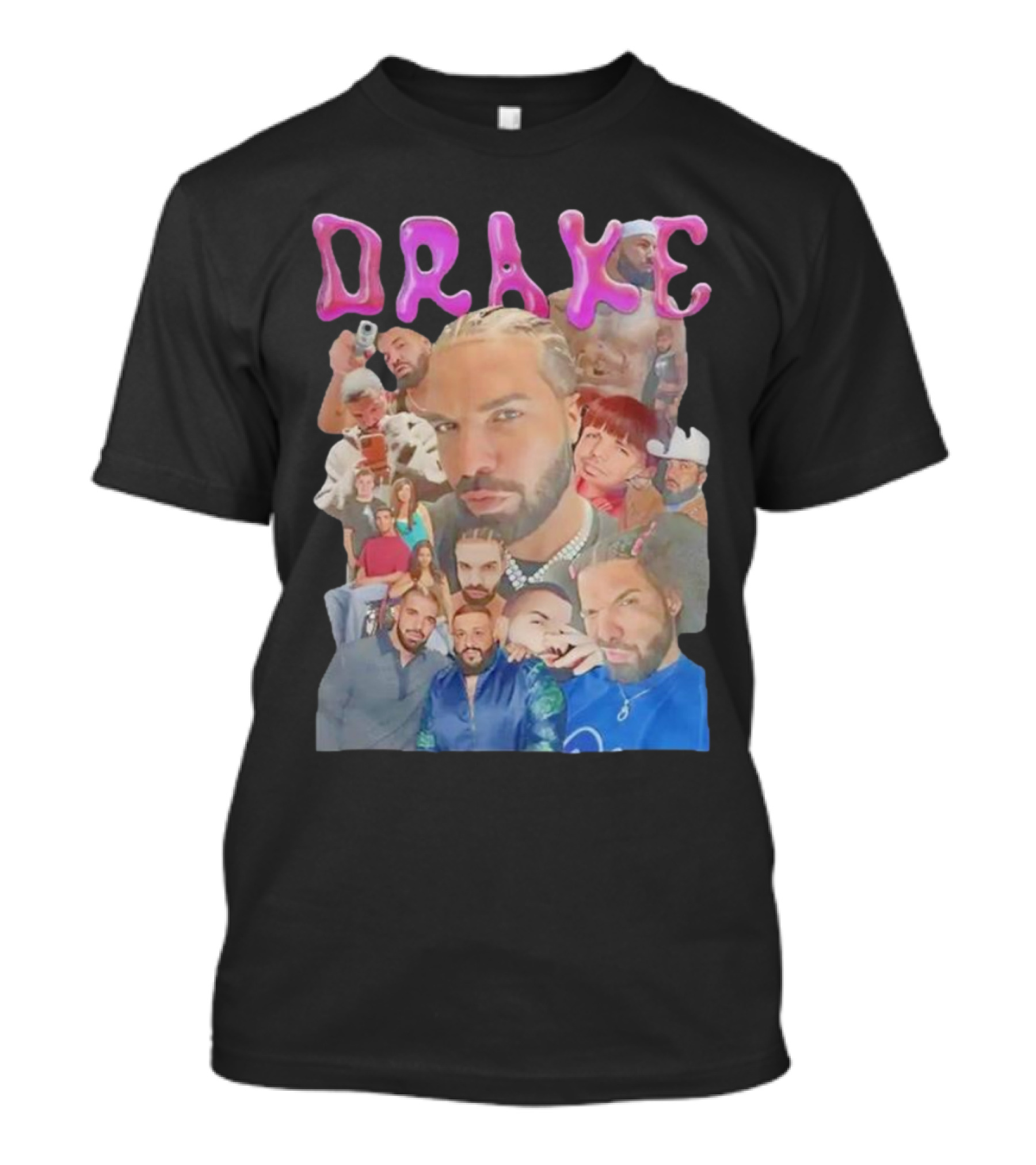 Drake Multi-Portrait Collage T-Shirt