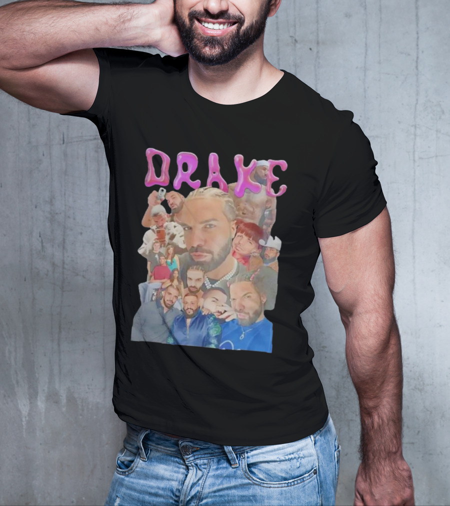 Drake Multi-Portrait Collage T-Shirt