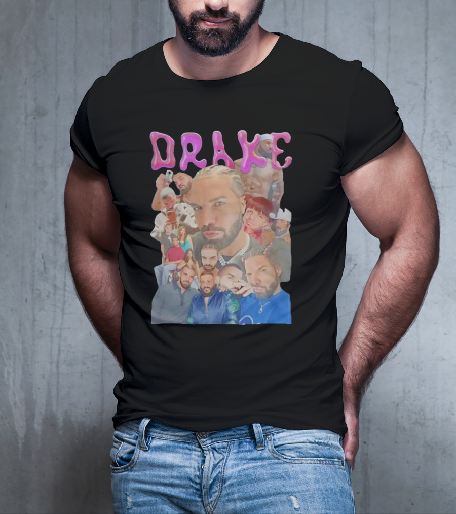 Drake Multi-Portrait Collage T-Shirt