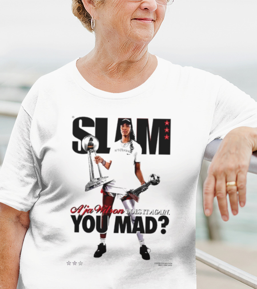 SLAM A'ja Wilson Does It Again You Mad? T-Shirt