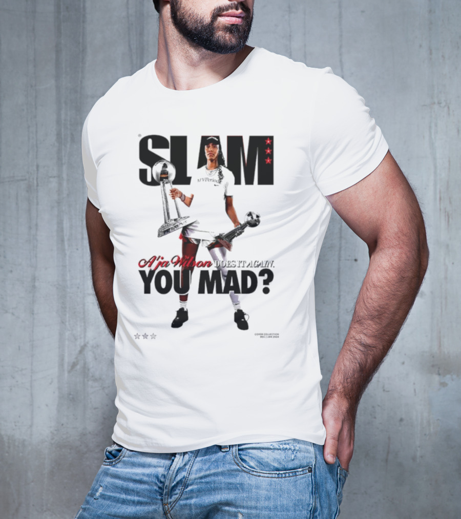 SLAM A'ja Wilson Does It Again You Mad? T-Shirt