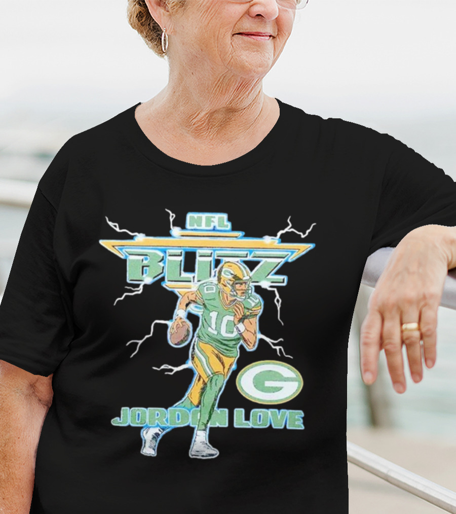 NFL Blitz Jordan Love Packers T-Shirt