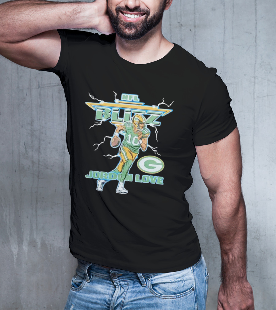 NFL Blitz Jordan Love Packers T-Shirt